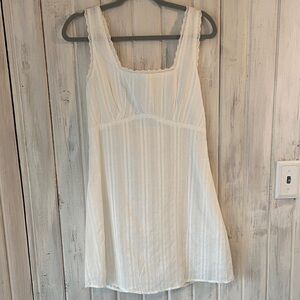 One and Only Collective White Sleeveless Cotton Dress